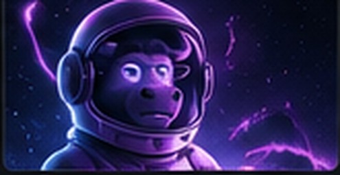 Neonfarbener Bullencharakter